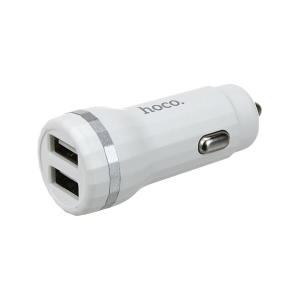 Зарядное устройство вход штекер прикуривателя, выход 2USB(G) 5В 2,4А, кабель совместимый с micro USB B