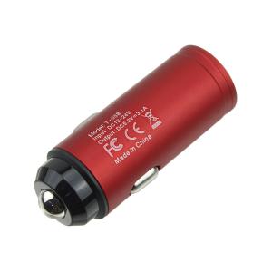 Зарядное устройство вход штекер прикуривателя, выход 2USB(G) 5В 3.1А, красное