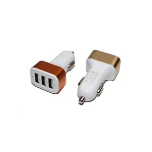 Зарядное устройство вход штекер прикуривателя, выход 3USB(G) 5В 2.1/1/1А 