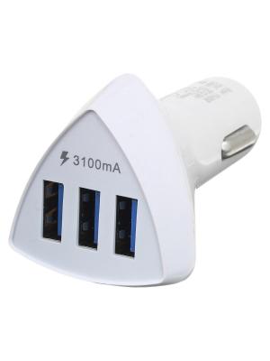 Зарядное устройство вход штекер прикуривателя, выход 3USB(G) 5В 3.1А