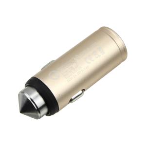 Зарядное устройство вход штекер прикуривателя, выход USB(G) 5В 3А 9В 2А 12В 1.5А, бежевый