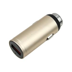 Зарядное устройство вход штекер прикуривателя, выход USB(G) 5В 3А 9В 2А 12В 1.5А, бежевый