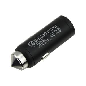 Зарядное устройство вход штекер прикуривателя, выход USB(G) 5В 3А 9В 2А 12В 1.5А, черный