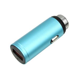 Зарядное устройство вход штекер прикуривателя, выход USB(G) 5В 3А 9В 2А 12В 1.5А, голубой