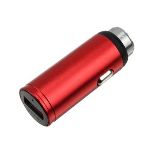 Зарядное устройство вход штекер прикуривателя, выход USB(G) 5В 3А 9В 2А 12В 1.5А, красный