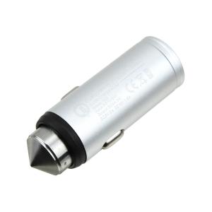 Зарядное устройство вход штекер прикуривателя, выход USB(G) 5В 3А 9В 2А 12В 1.5А, серый