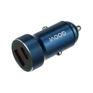 Зарядное устройство вход штекер прикуривателя, выход USB(G)/Type-C(G) 5В 3А, 9В 2,22А, 12В 1,67А 