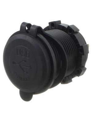 Зарядное устройство врезное, выход USB(G), TypC(G) 5В 3/2А AC07