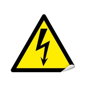 Знак безопасности Молния 50x50x50 треугольник уп. 100шт