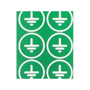 Знак безопасности Заземлено d25мм ~220 уп. 18шт