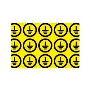 Знак безопасности Заземлено d30мм ~220 уп. 33шт
