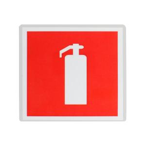 Знак табличка "Огнетушитель" 100х100мм 